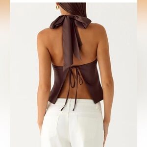 Amazon satin halter top